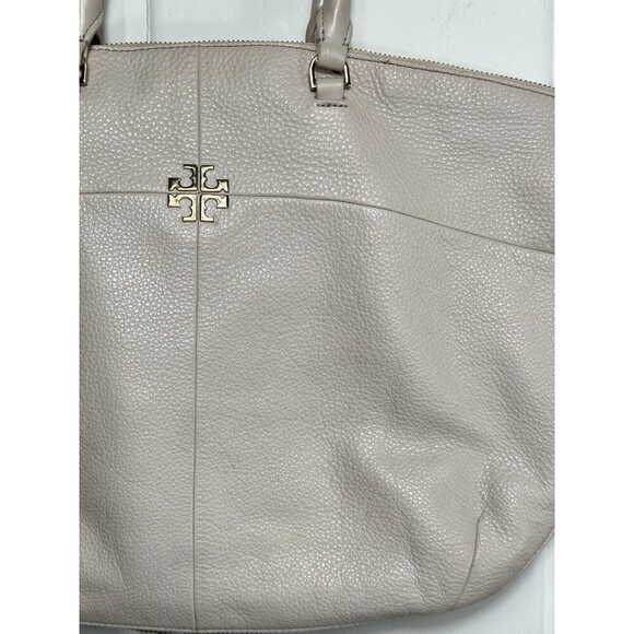 Tory Burch Purse Ivy Slouchy Satchel Bedrock Leather Expandable Bag -Miss STRAP - Picture 4 of 16